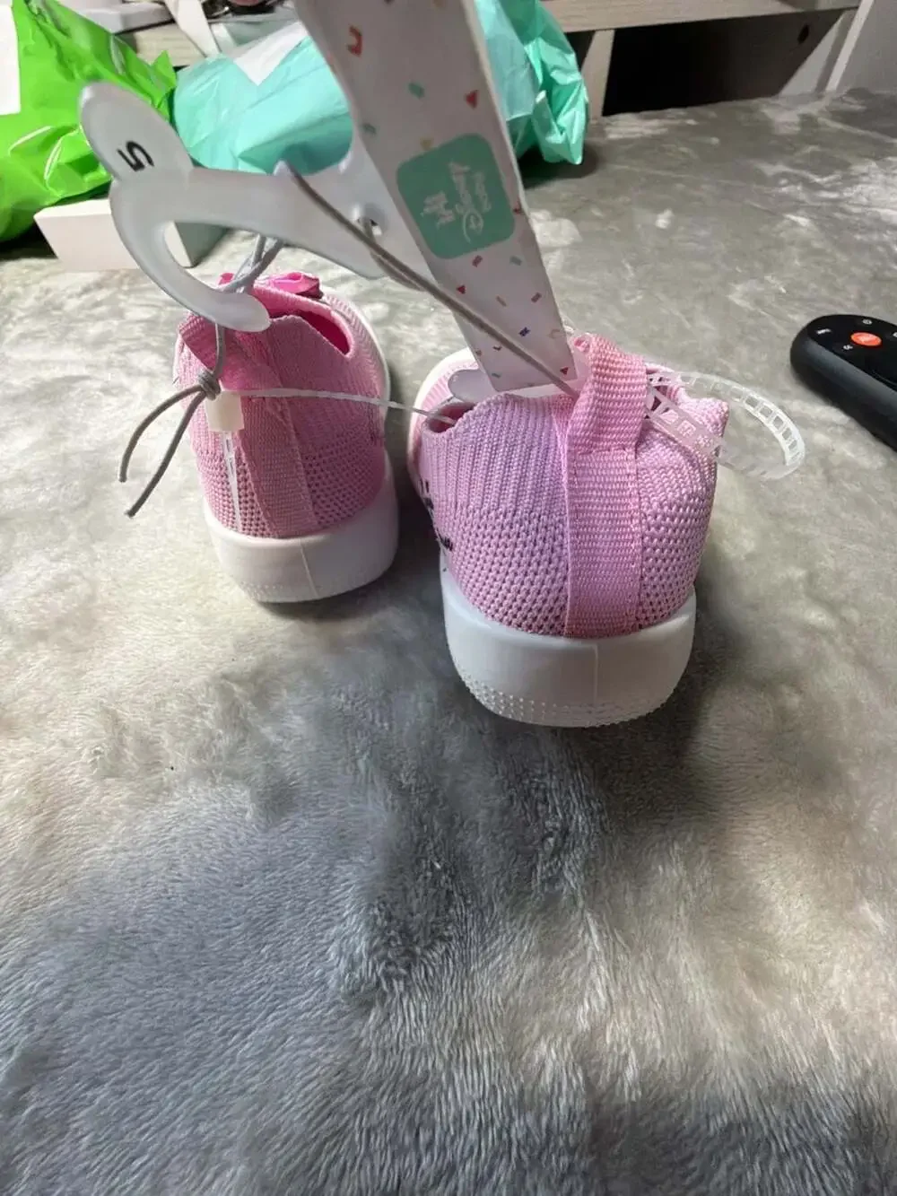 Disney Baby Minnie Mouse Pink Knit Slip-On Toddler Sneakers